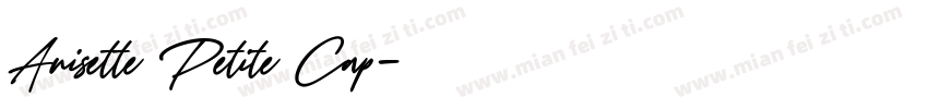 Anisette Petite Cap字体转换